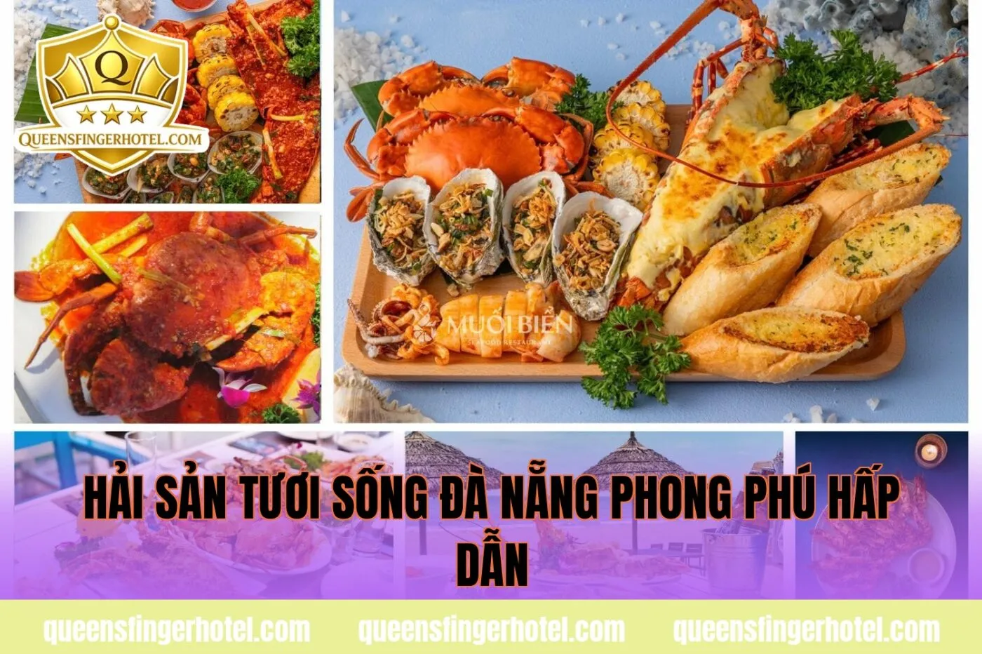 hải sản tươi sống Đà Nẵng phong phú hấp dẫn