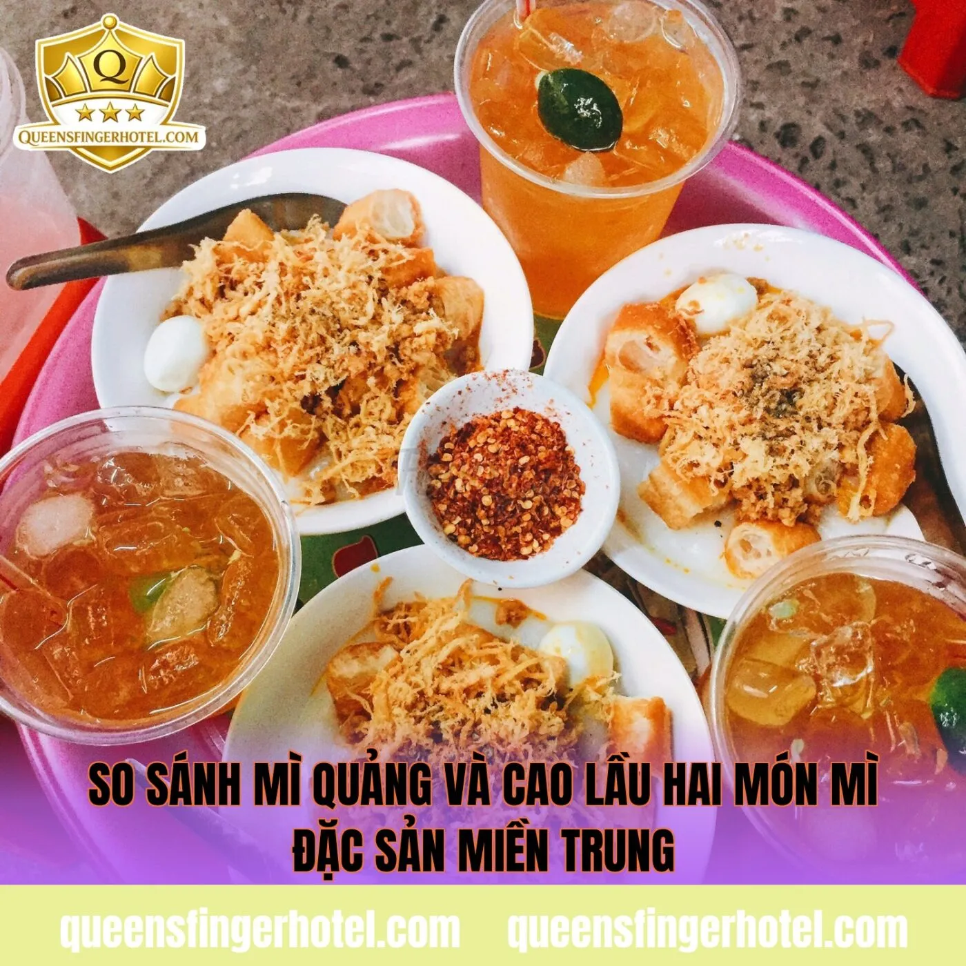 so sánh mì Quảng và cao lầu hai món mì đặc sản miền Trung