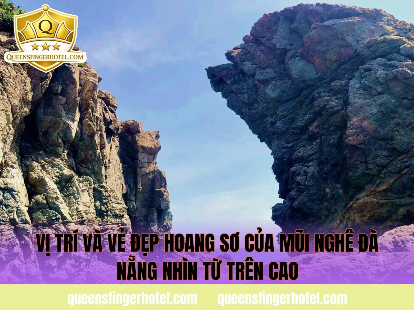 Vị trí và vẻ đẹp hoang sơ của Mũi Nghê Đà Nẵng nhìn từ trên cao