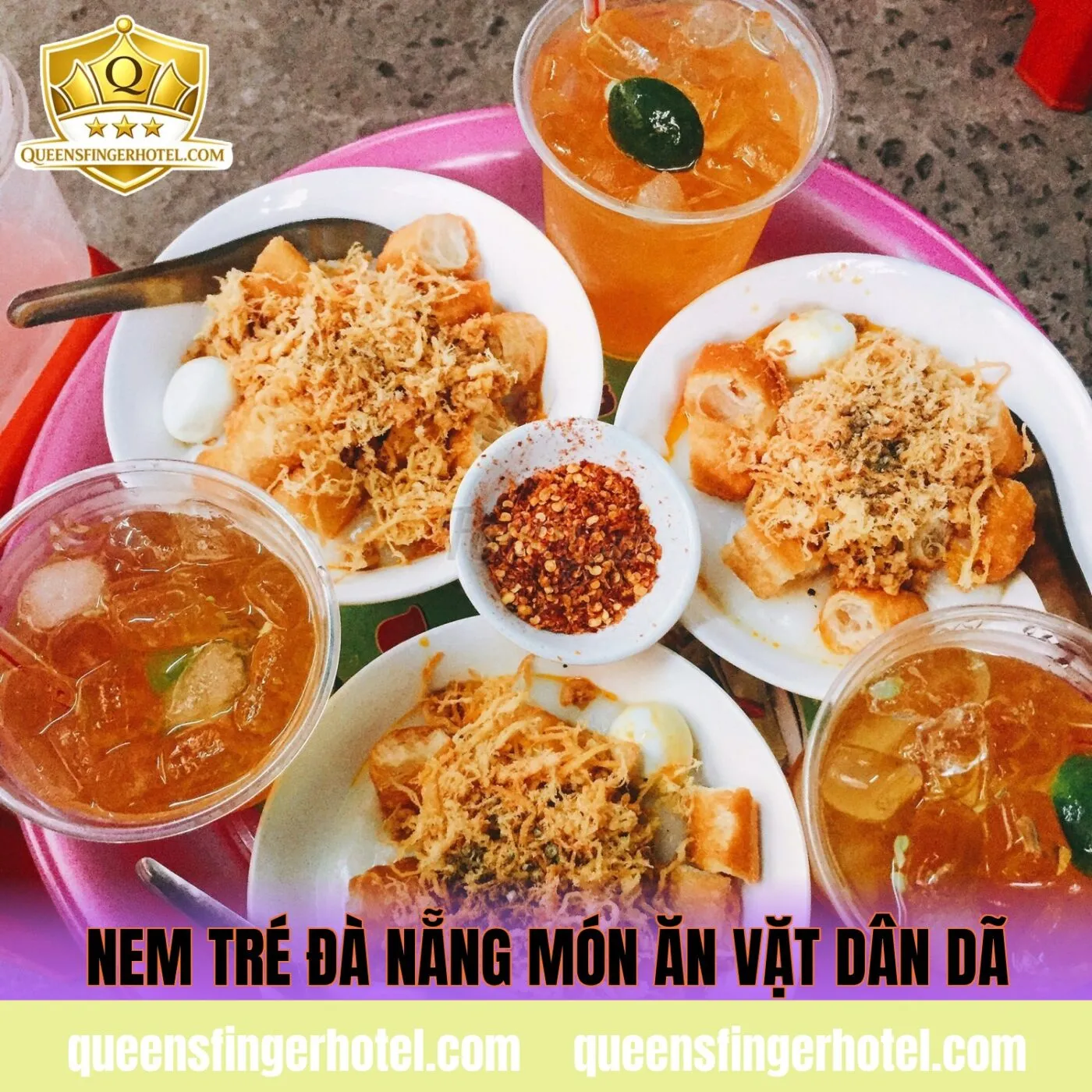 nem tré Đà Nẵng món ăn vặt dân dã