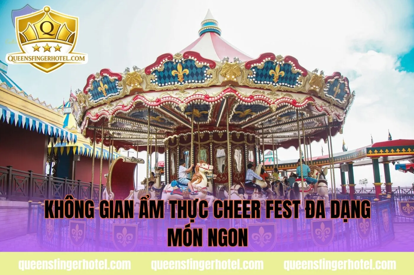 không gian ẩm thực Cheer Fest đa dạng món ngon
