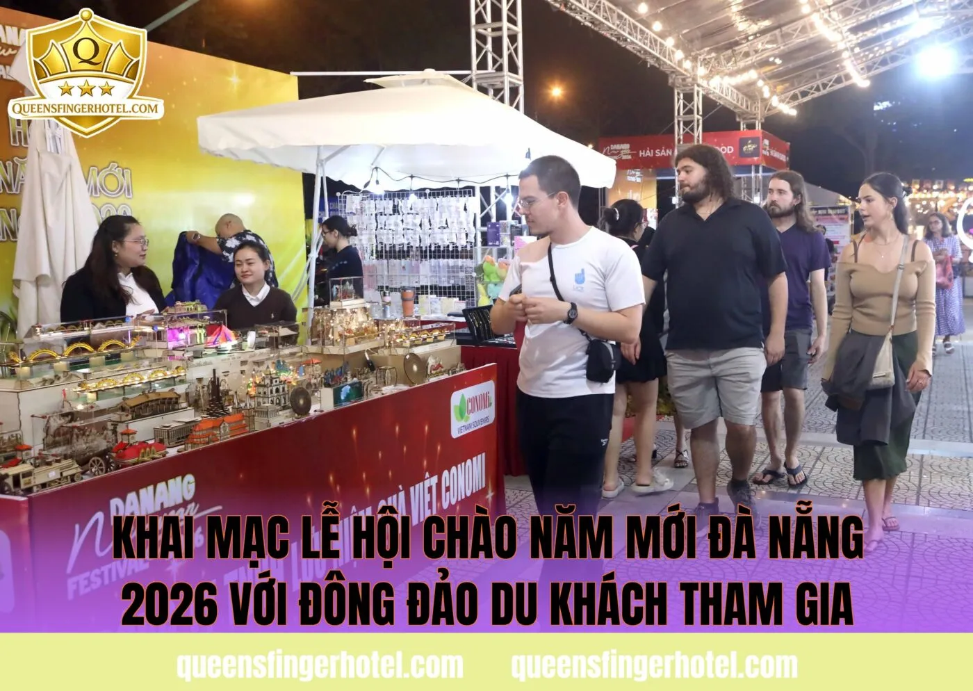 khai mạc lễ hội chào năm mới Đà Nẵng 2026 với đông đảo du khách tham gia